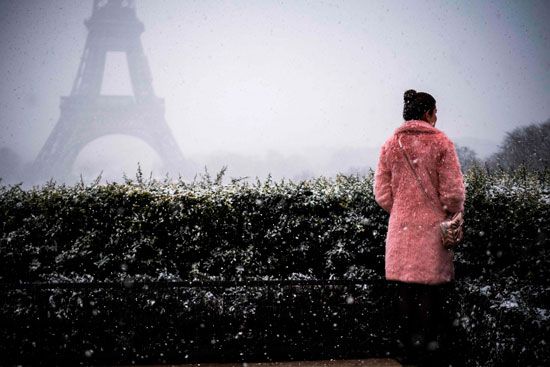 تساقط كثيف للثلوج فى فرنسا