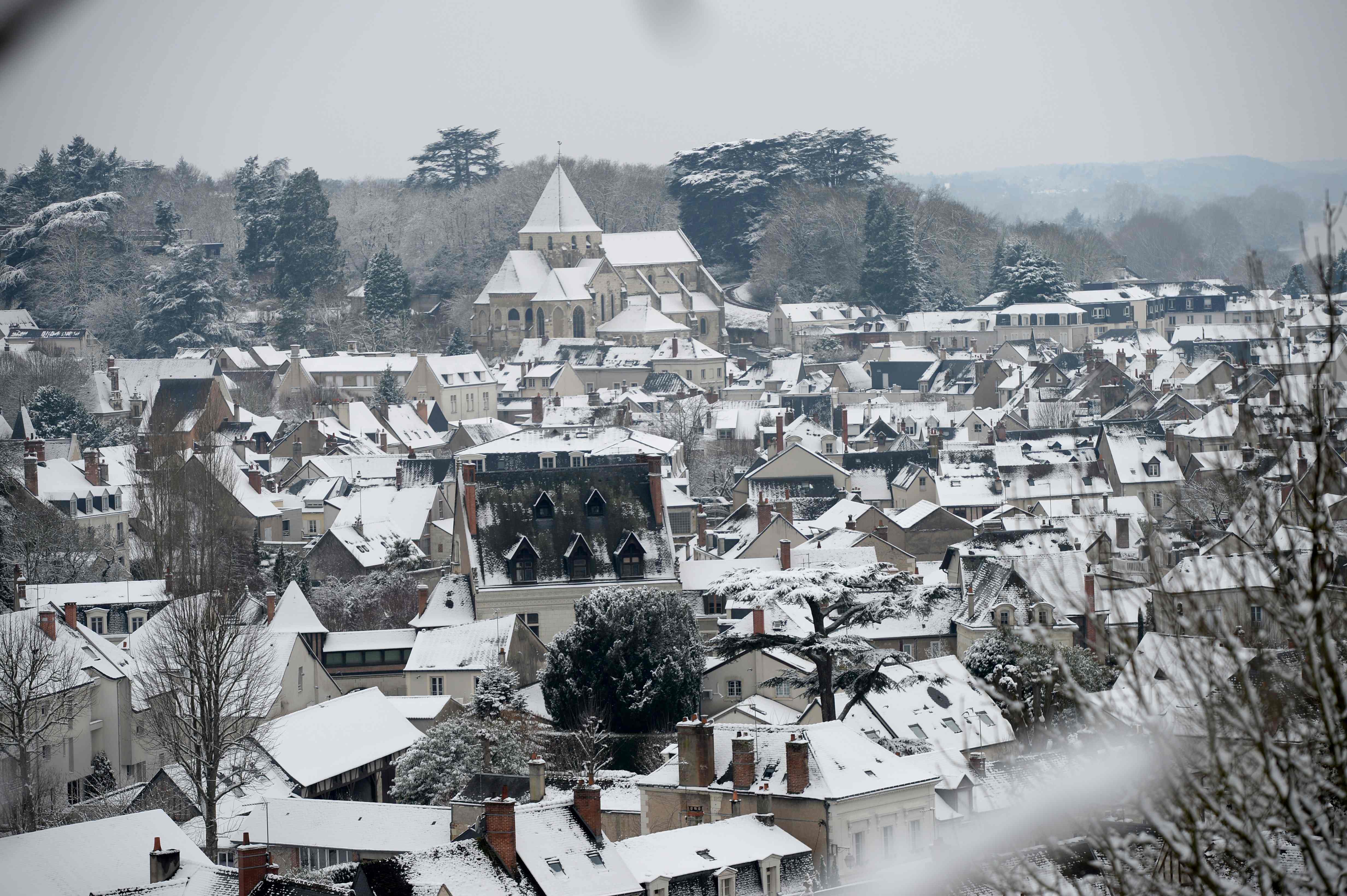 تساقط الثلوج في فرنسا