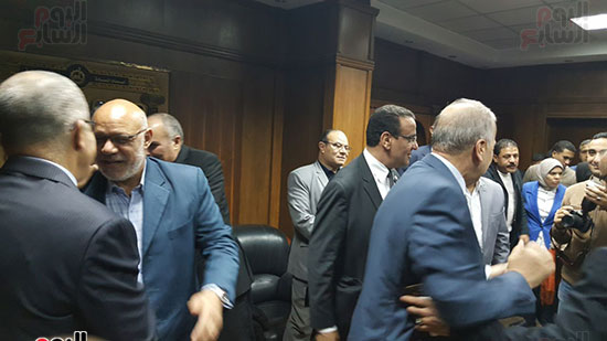 قيادات برلمانية وتنفيذية تصل مقر ائتلاف دعم مصر الجديد بشبرا الخيمة (7)