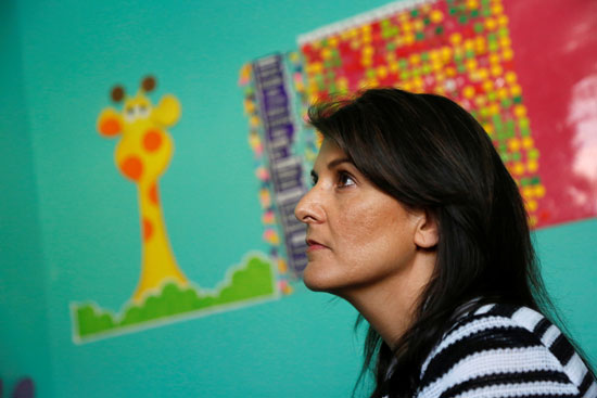 زيارة سفيرة أمريكا بالأمم المتحدة  لملجأ للأطفال فى جواتيمالا