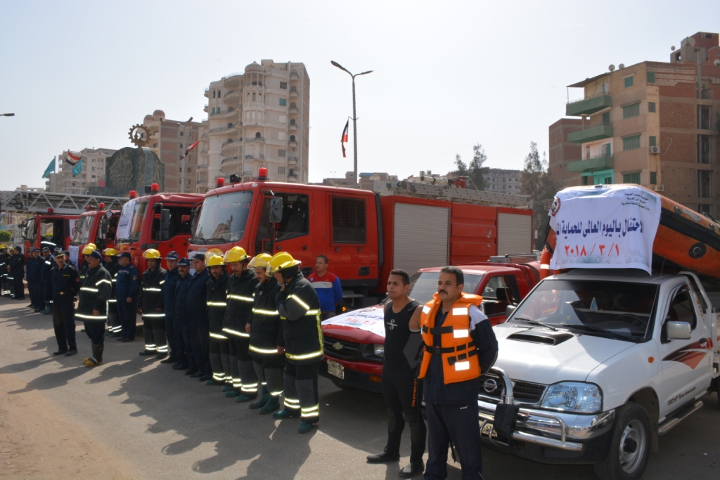 محافظ الغربية يشارك فى الاحتفال باليوم العالمى للحماية المدنية (4)