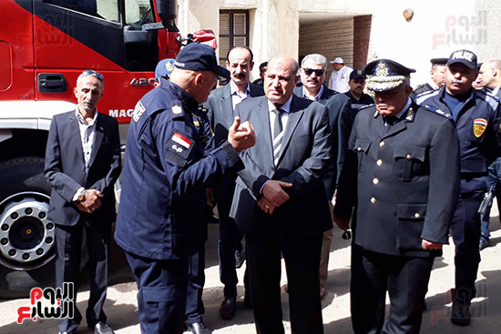 رئيس قسم الإطفاء ومدير أمن بورسعيد