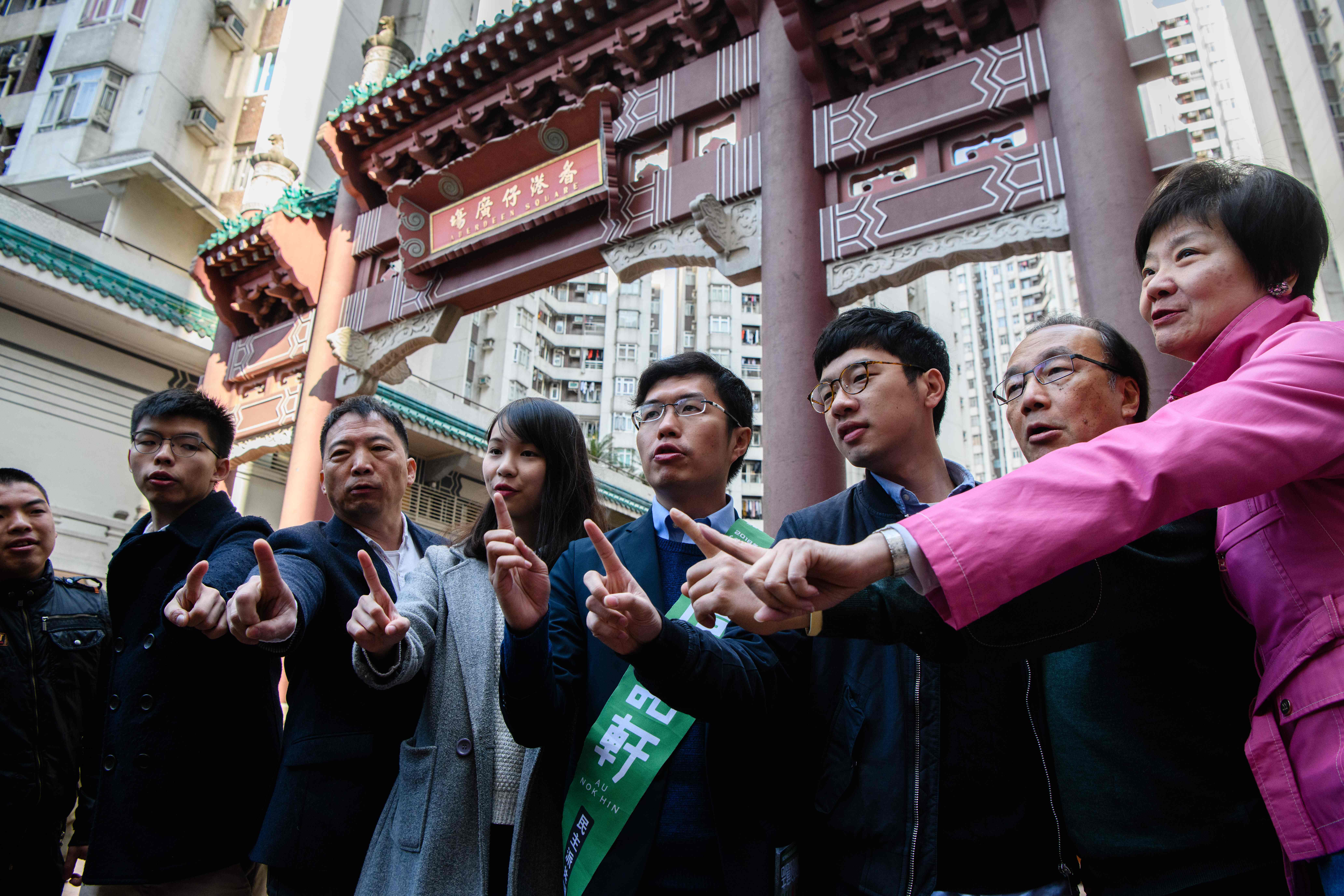 المؤيدون للديمقراطية المرشحون فى انتخابات هونج كونج