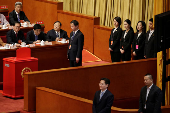 جلسة البرلمان الصينى للتصويت على تعديل دستورى