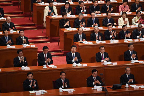 جلسة للبرلمان الصينى للتصويت على تعديل دستورى