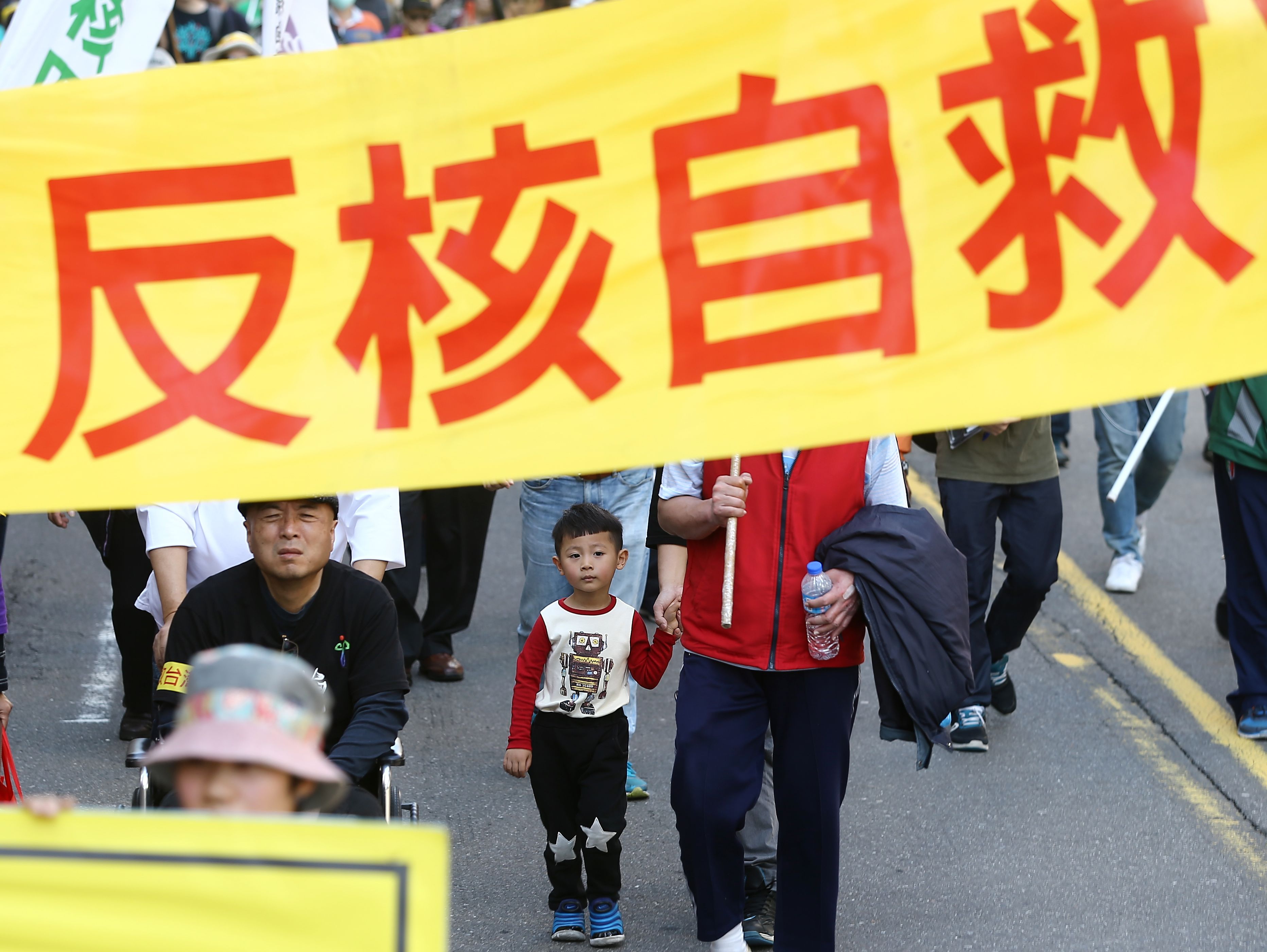احتجاجات فى تايوان