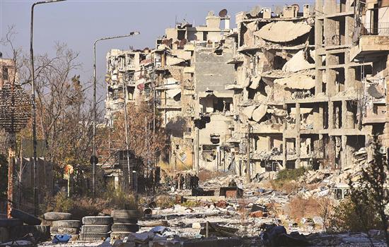 جانب من الدمار اللاحق بسوريا