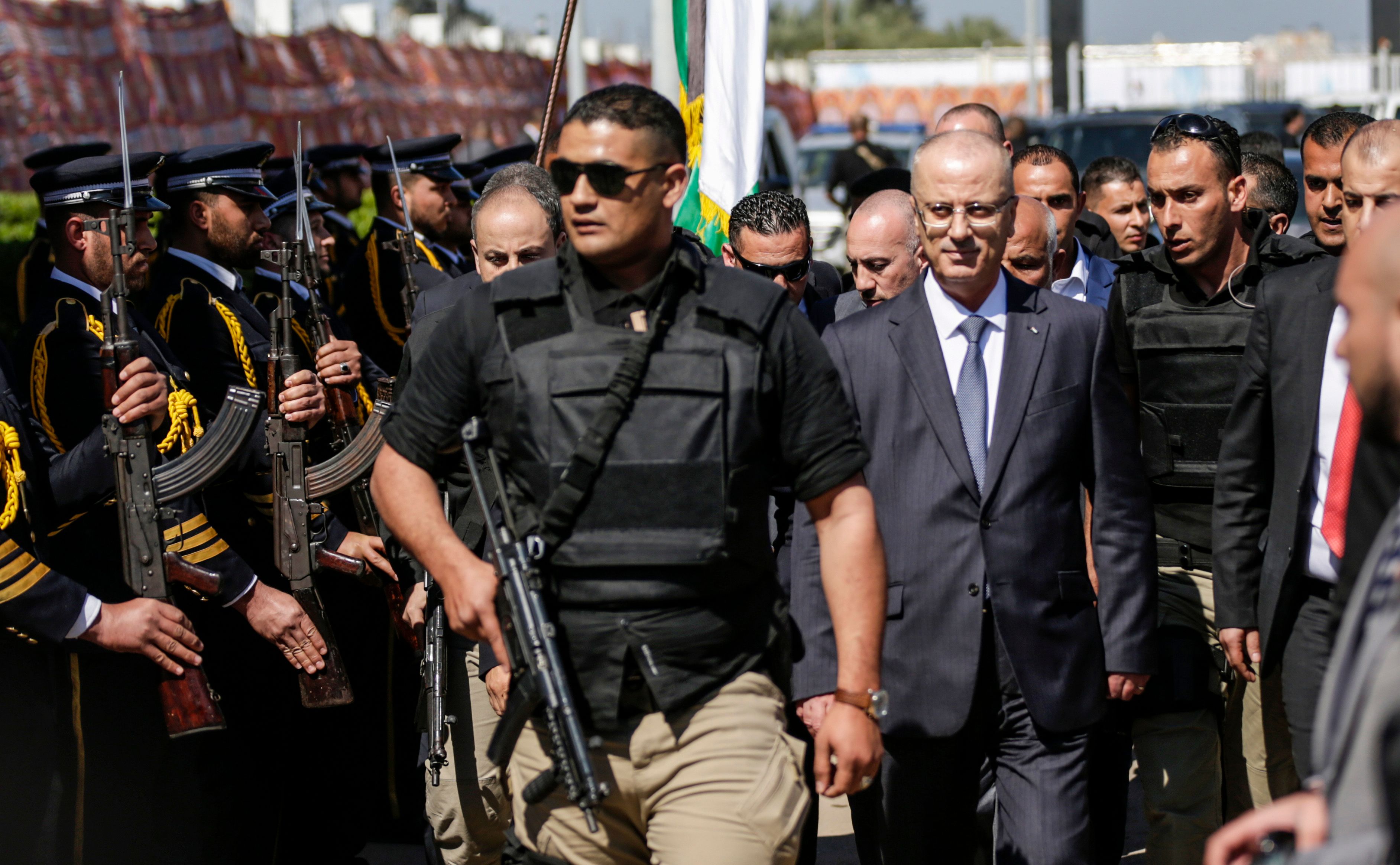 رئيس الوزراء الفلسطينى عقب نجاته من محاولة الاغتيال