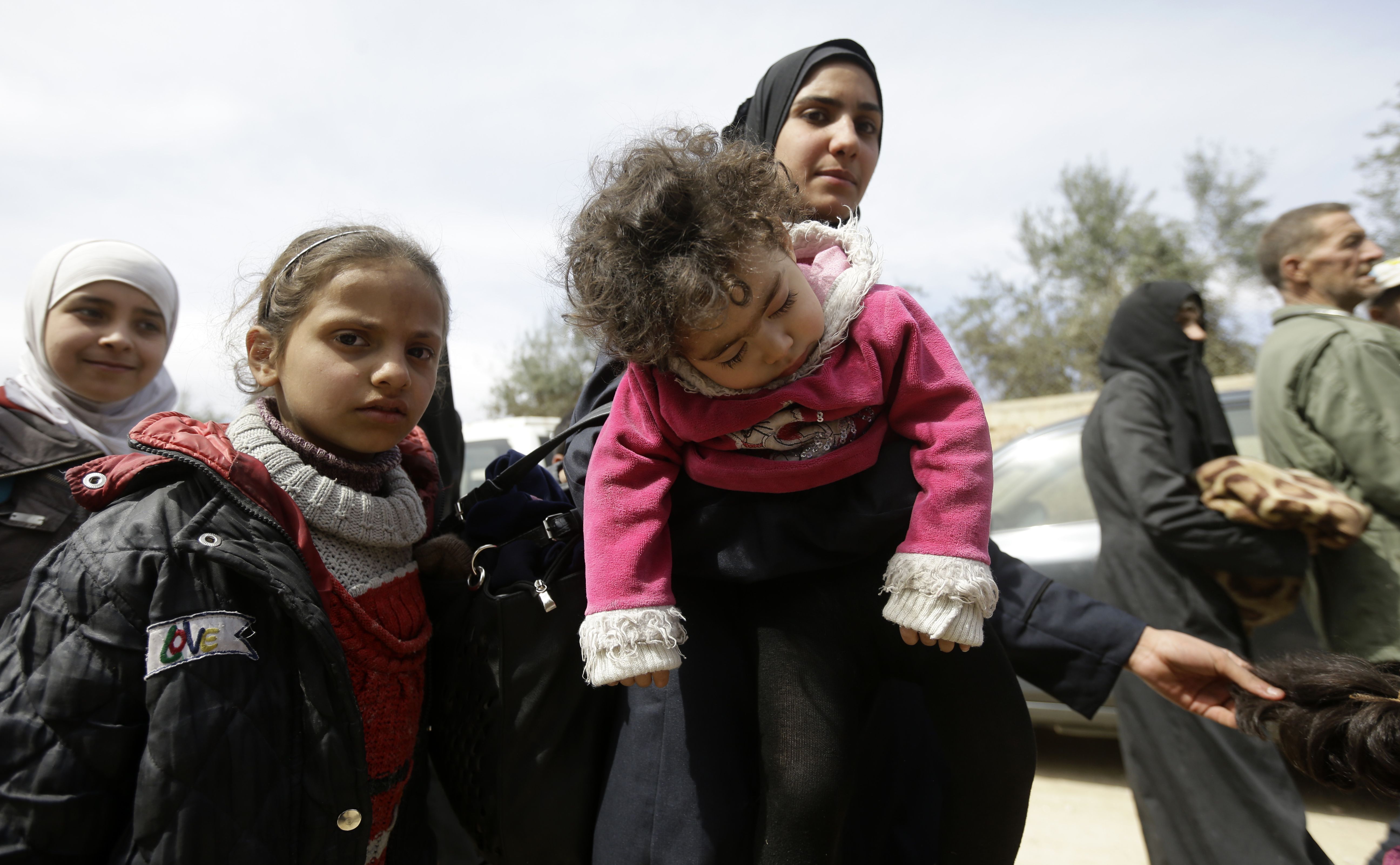 أطفال الغوطة الشرقية يسوريا 