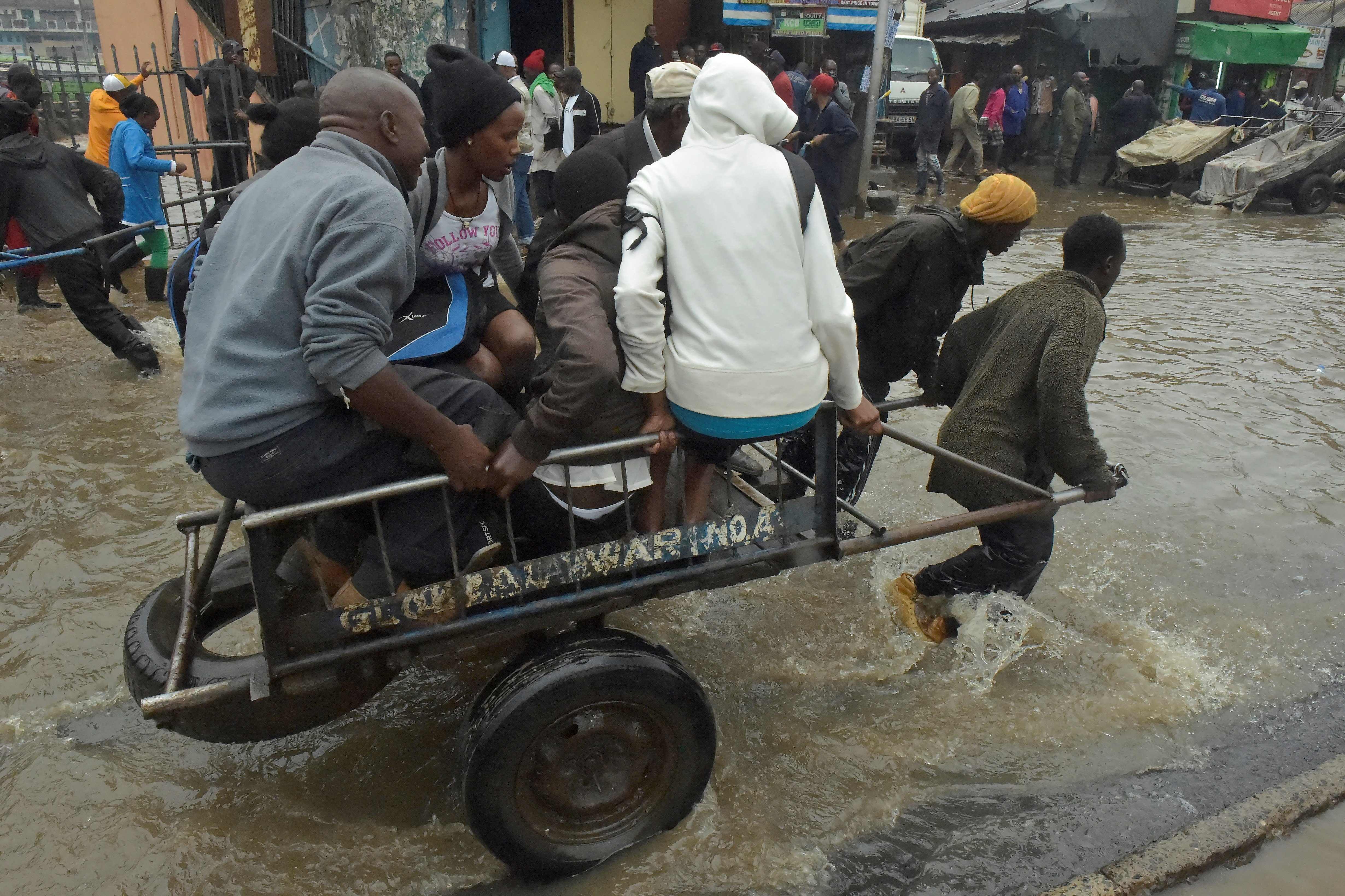 جانب من فيضانات كينيا