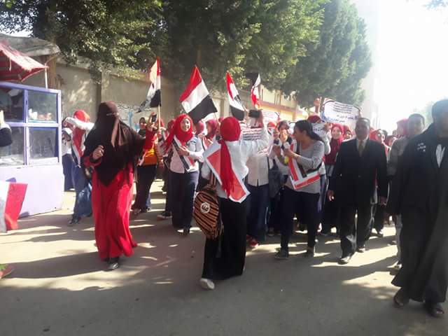 مسيرات طلابية ببنى مزار بالمنيا  (3)