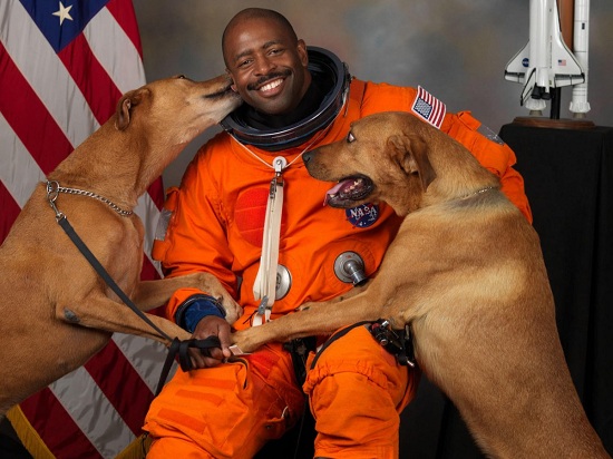 رائد فضاء وكلبه