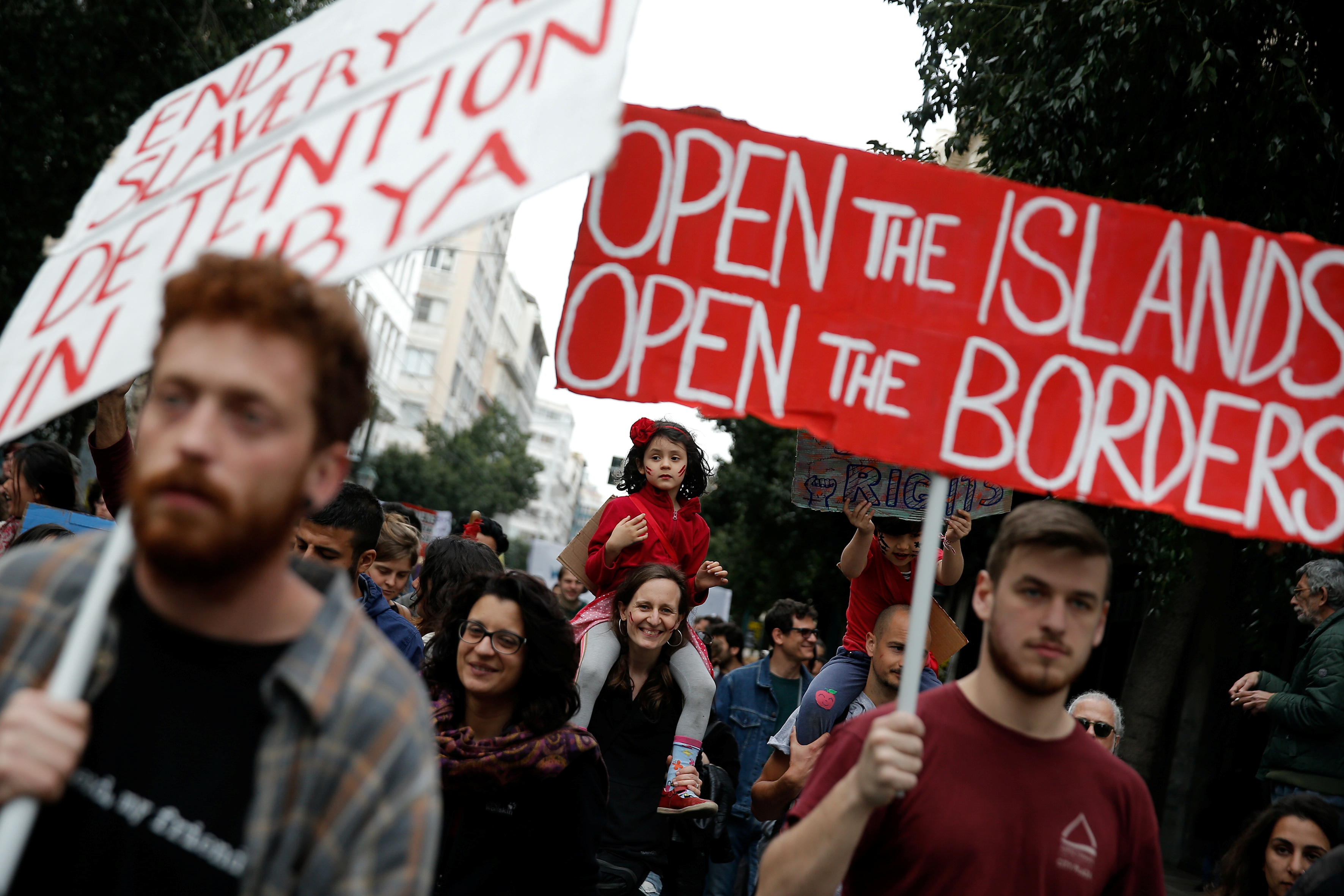 جانب من التظاهرات اليونانية 