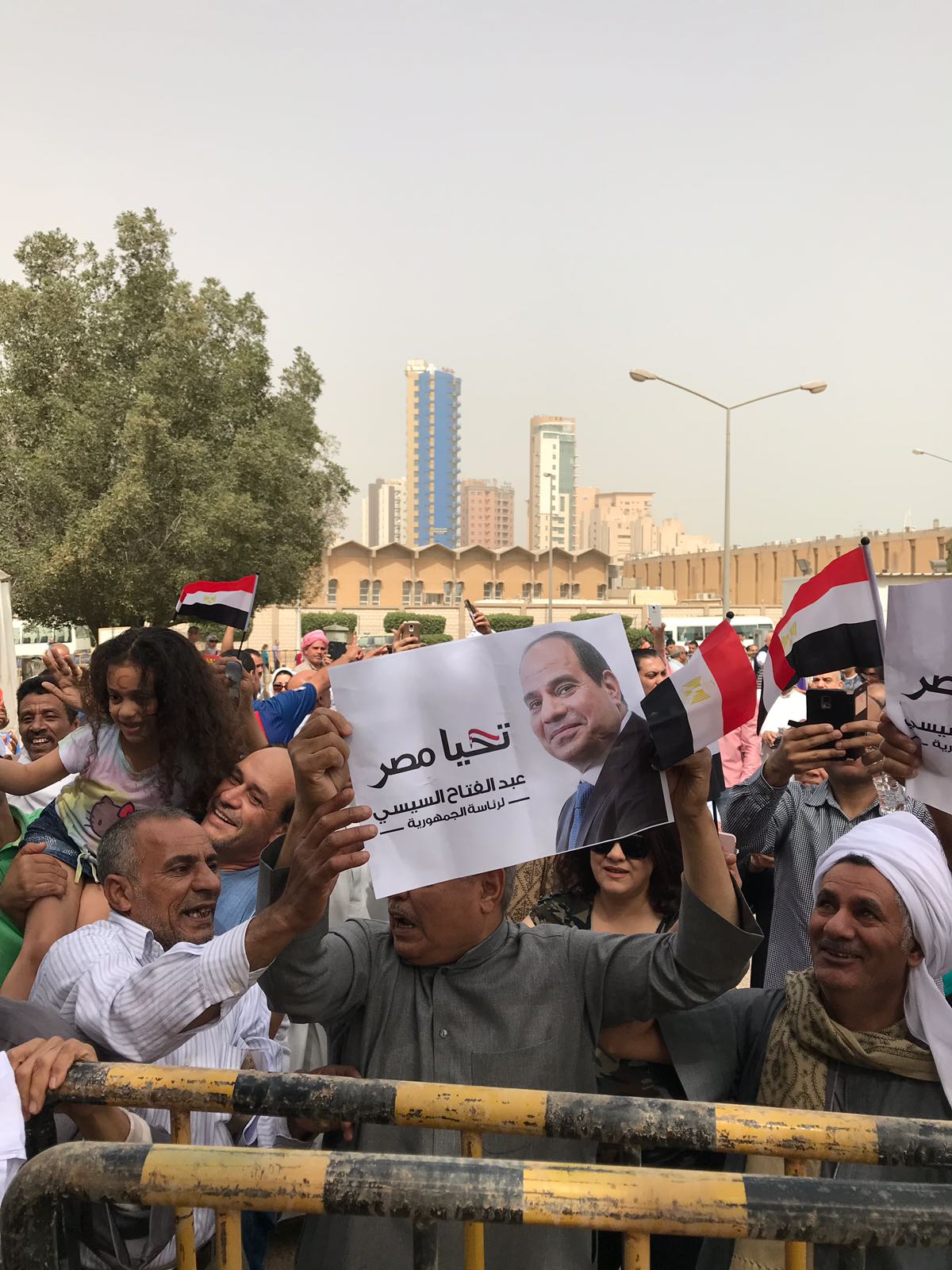 المصريين يحتشدون فى الكويت