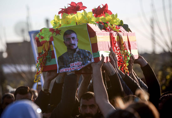 جنازات مقاتلى وحدات حماية الشعب الكردية 