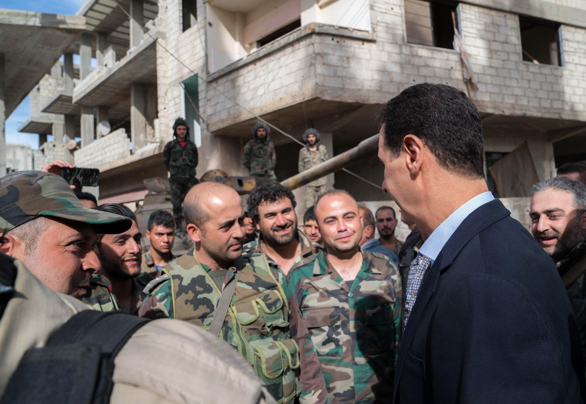 جانب من وصول بشار الأسد 