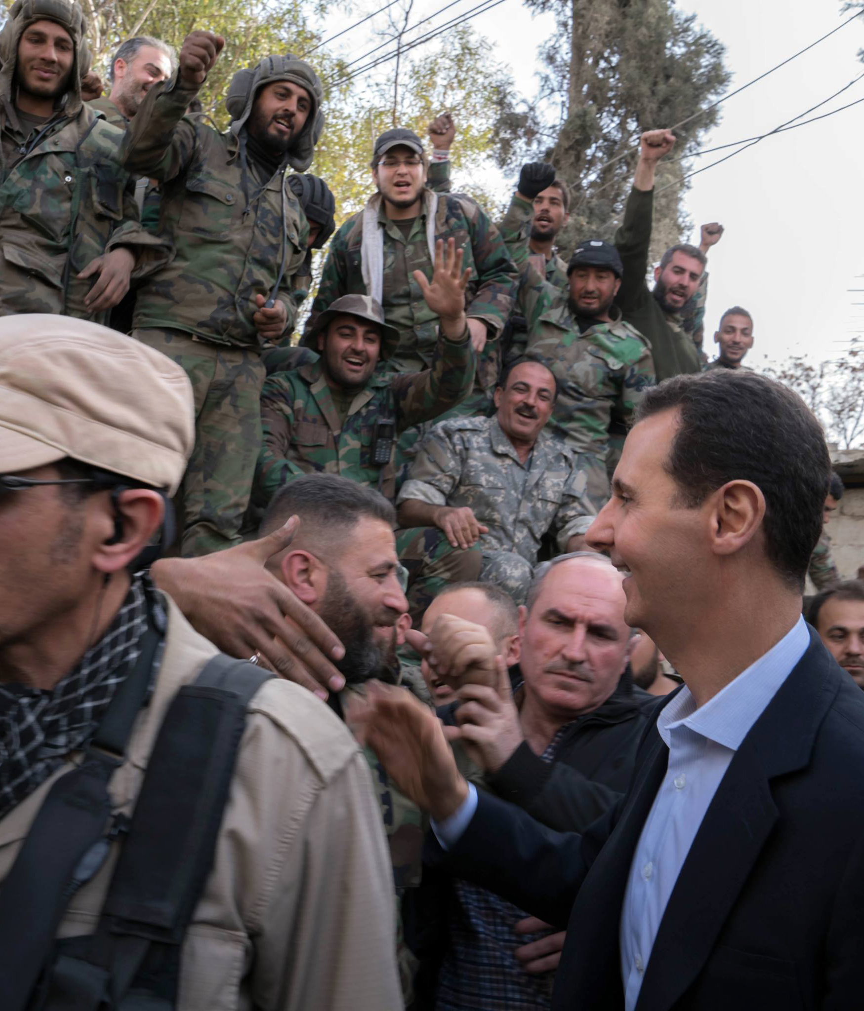 استقبال بشار الأسد 