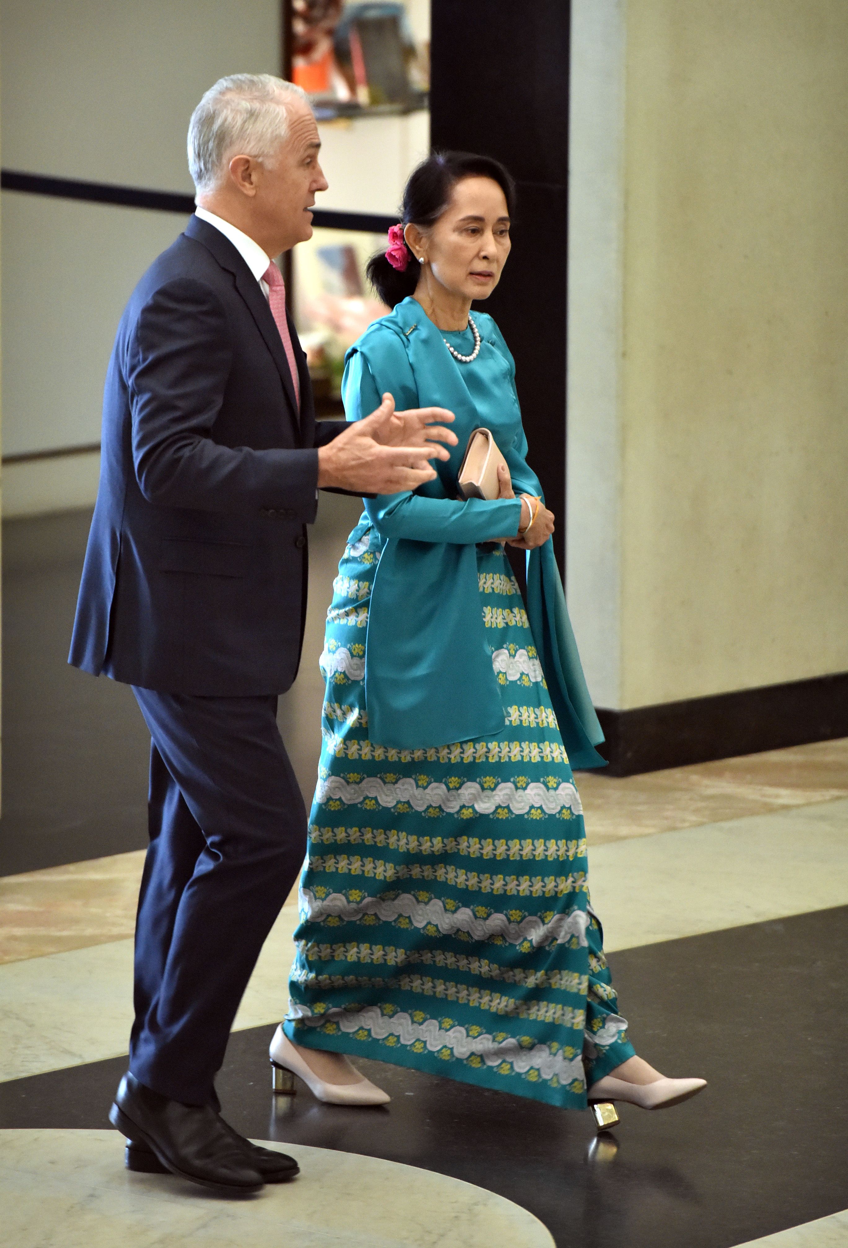 مسئولو أستراليا يستقبلون زعيمة ميانمار