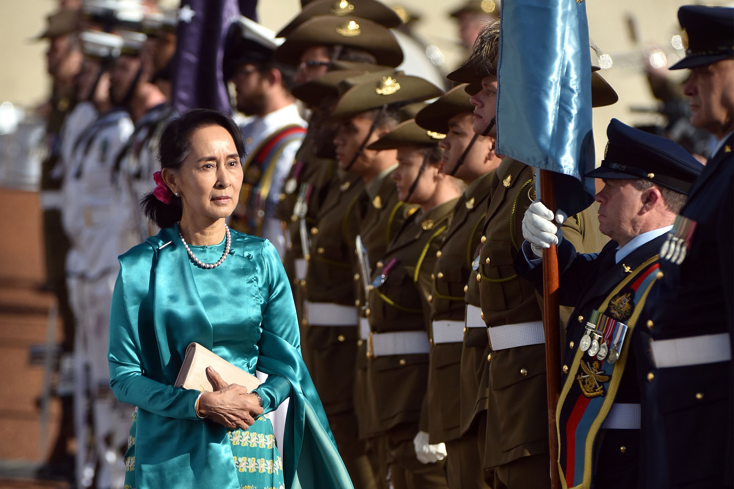 زعيمة ميانمار  في أستراليا