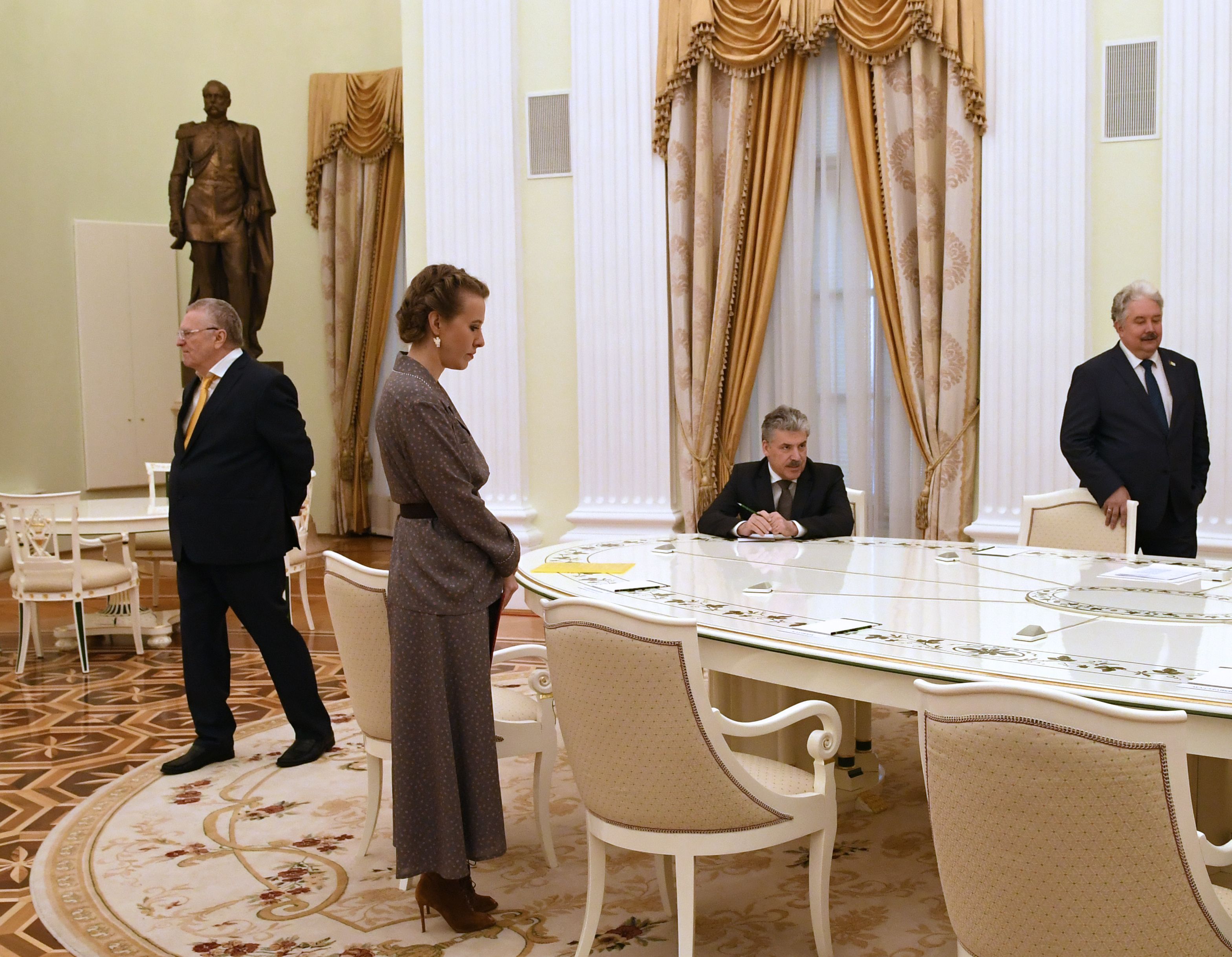 جانب من لقاء بوتين 