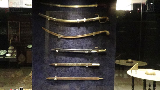        مجموعة من السيوف ضمن المقتنيات الاسلامية بمتحف مطروح
