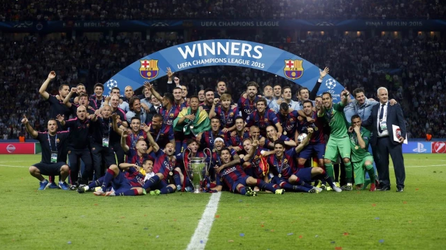 فوز برشلونة بدورى الأبطال 2015