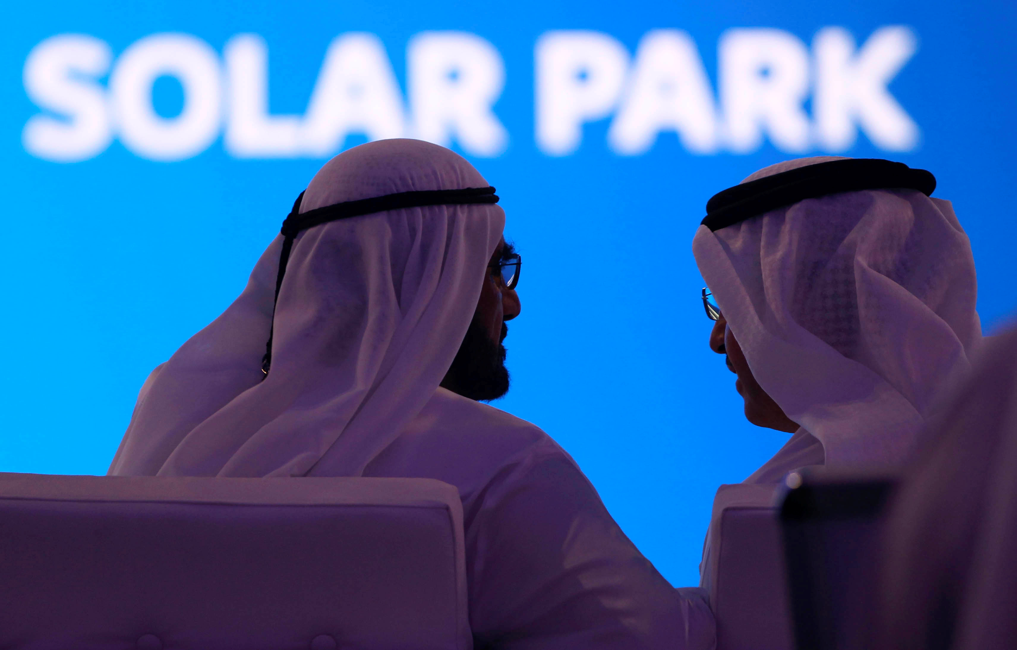  محمد بن راشد والرئيس التنفيذى للطاقة الشمسية 