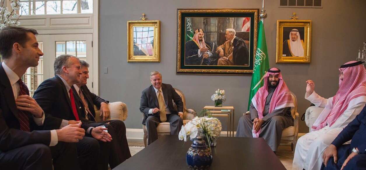 لقاء الأمير محمد بن سلمان أعضاء الكونجرس