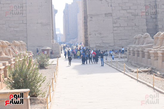 الزيارات تتوافد على المعابد الفرعونية بصورة تاريخية