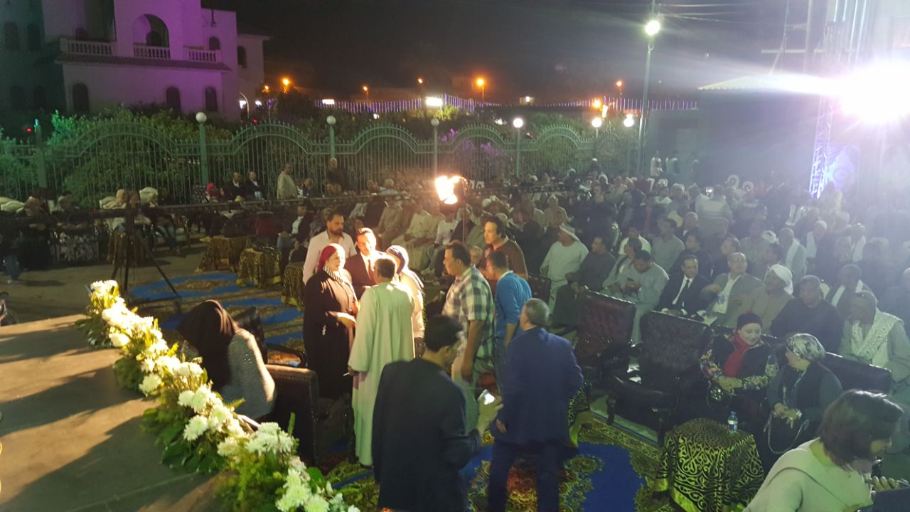 مؤتمرا جماهيريا لدعم السيسى بقرية منية السباع بمدينة بنها (4)