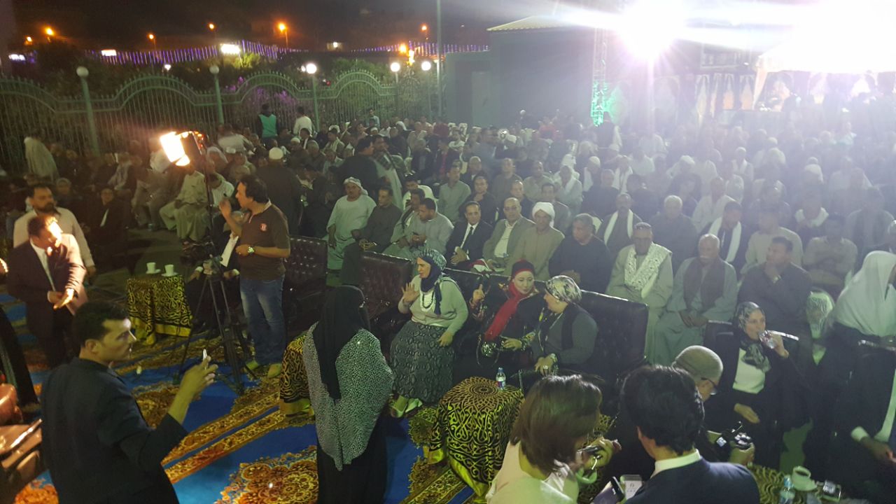 مؤتمرا جماهيريا لدعم السيسى بقرية منية السباع بمدينة بنها (2)