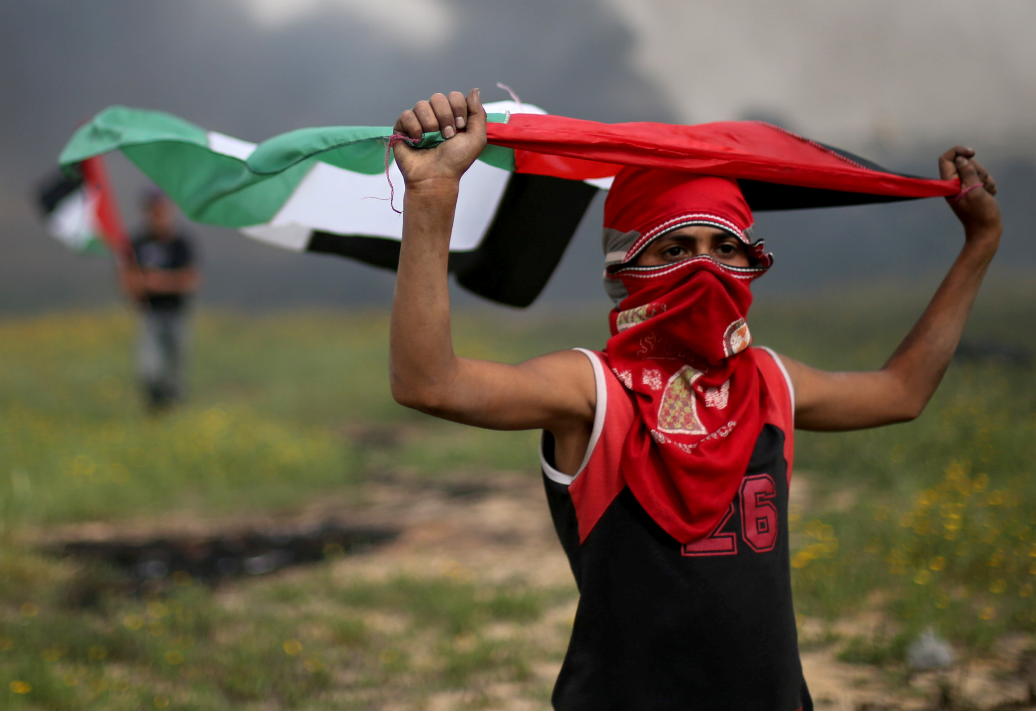 متظاهر فلسطينى