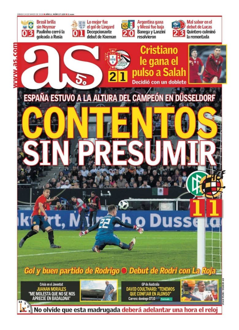 غلاف صحيفة اس الاسبانية
