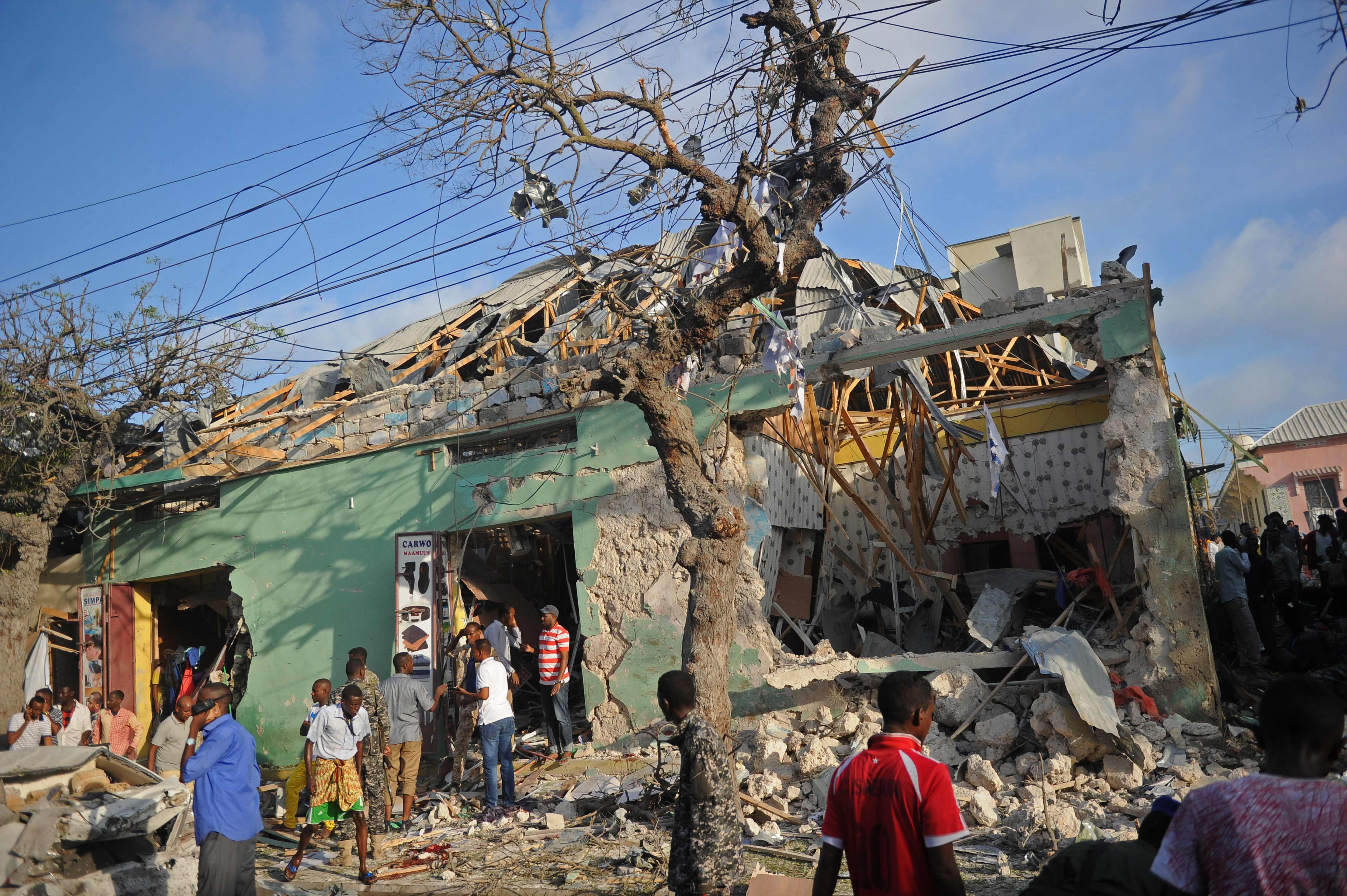 انفجار هائل بالقرب من البرلمان الصومالى