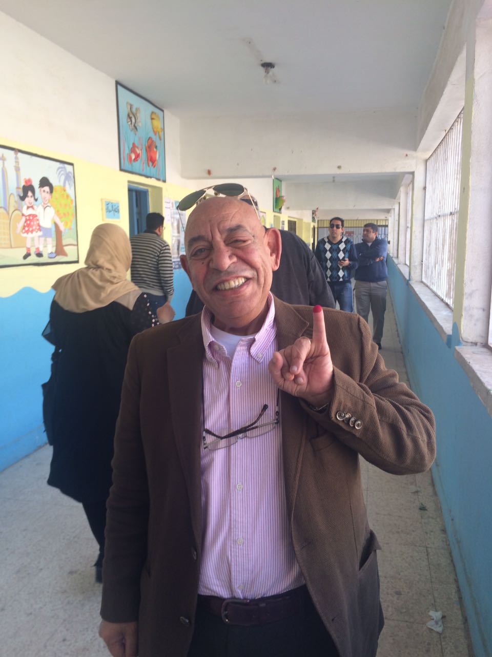 عبد الله جورج يدلى بصوته بانتخابات الرئاسة