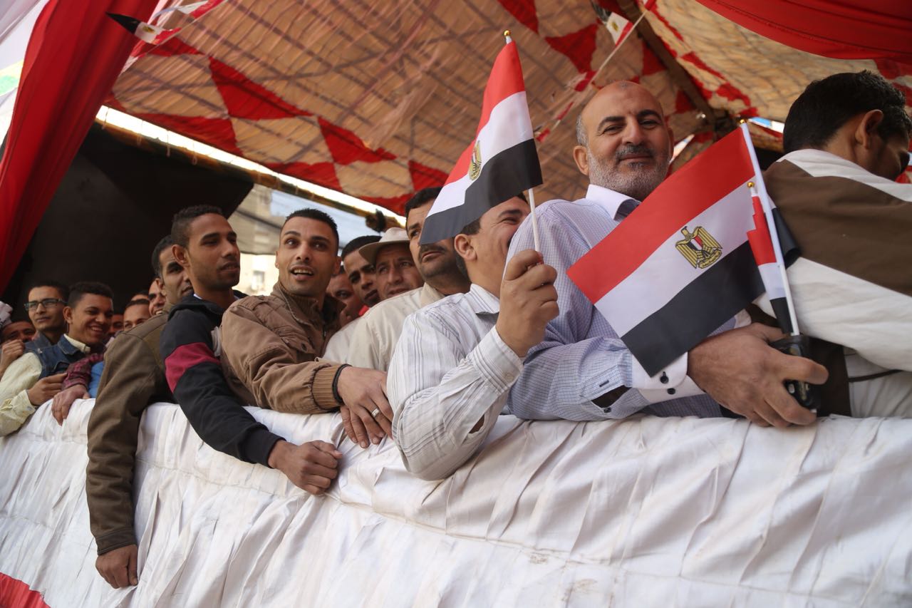 فرحة على وجوه المصريين أثناء الانتخابات