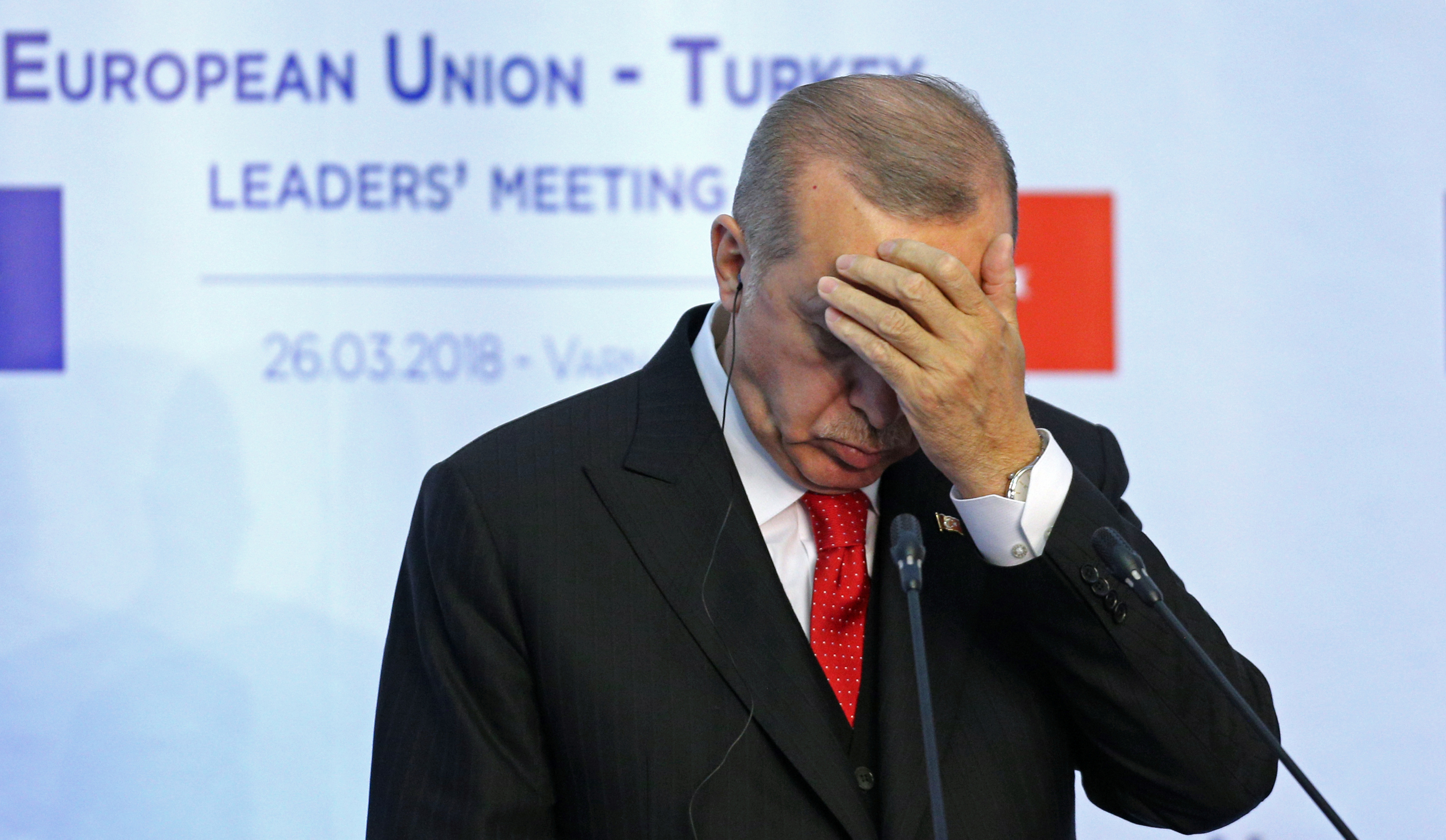 أردوغان خلال المؤتمر