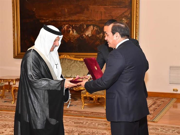 لقاء الرئيس السيسي وأحمد بن عبد العزيز قطان