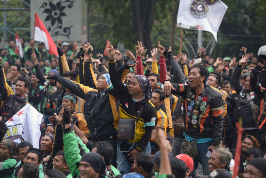 جانب من تظاهرات إندونسيا 