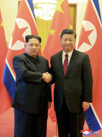 36275-زعيم-كوريا-مع-رئيس-الصين