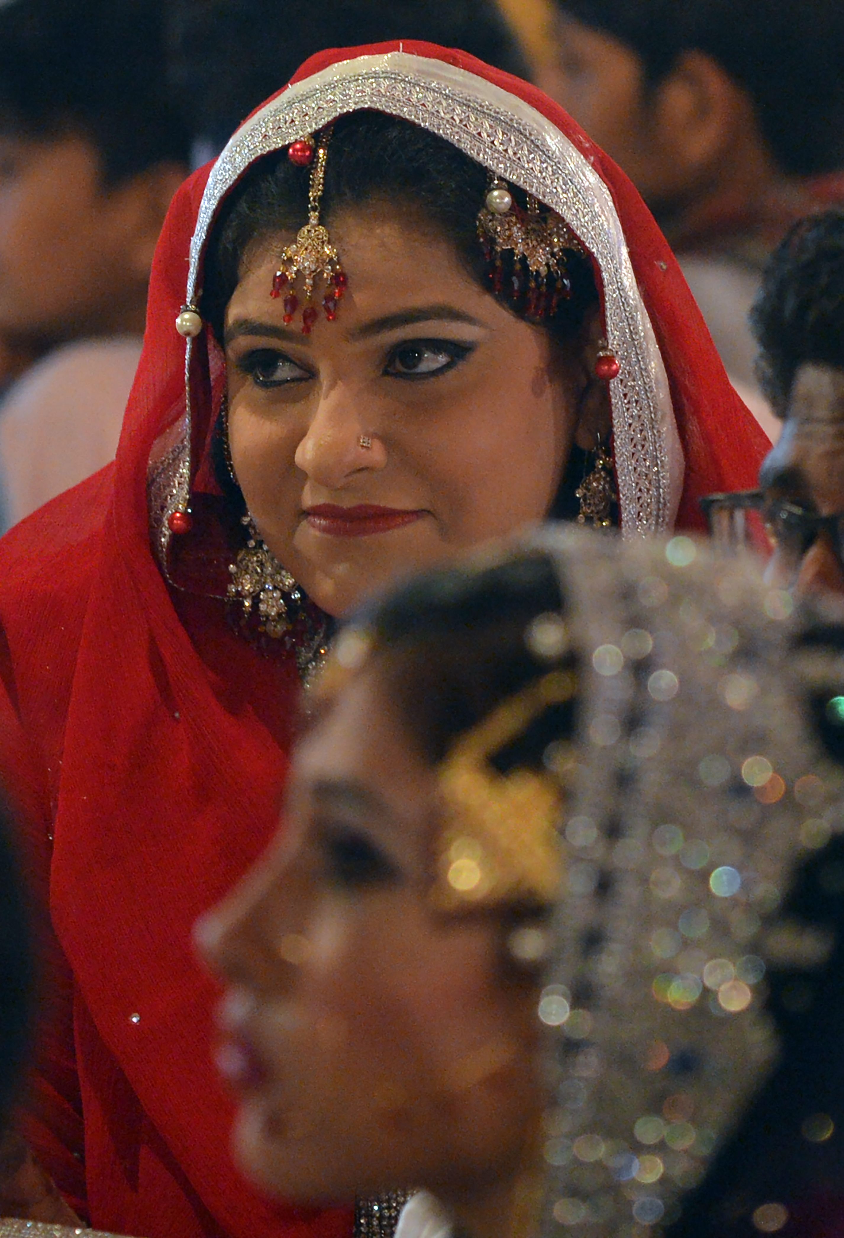 عروسة باكستانية خلال الحفل
