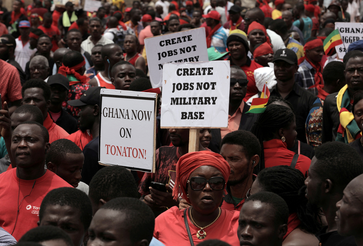 احتجاجات فى غانا ضد نشر قوات أمريكية فى البلاد