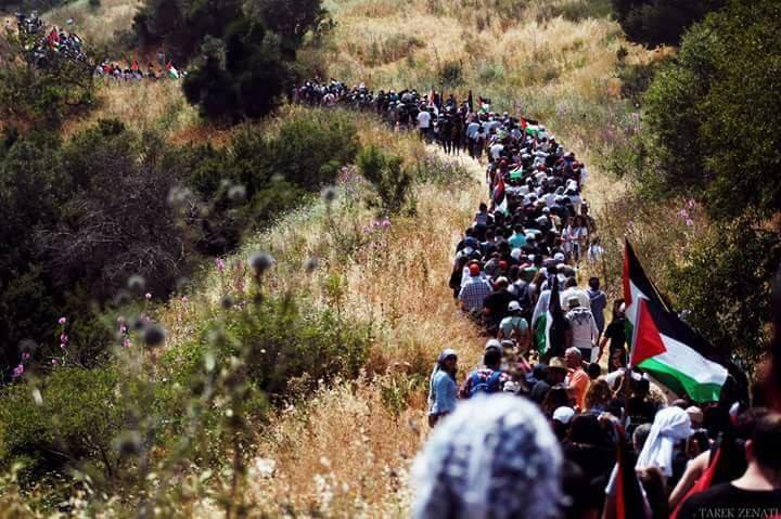 فلسطينيون يستعدون لمسيرة العودة الكبرى