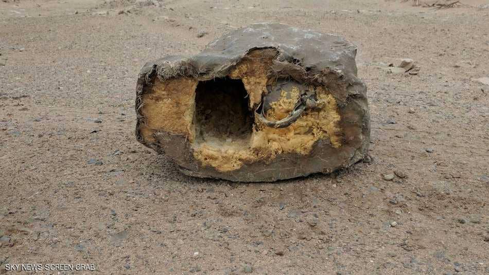 قنبلة صخرية فى اليمن