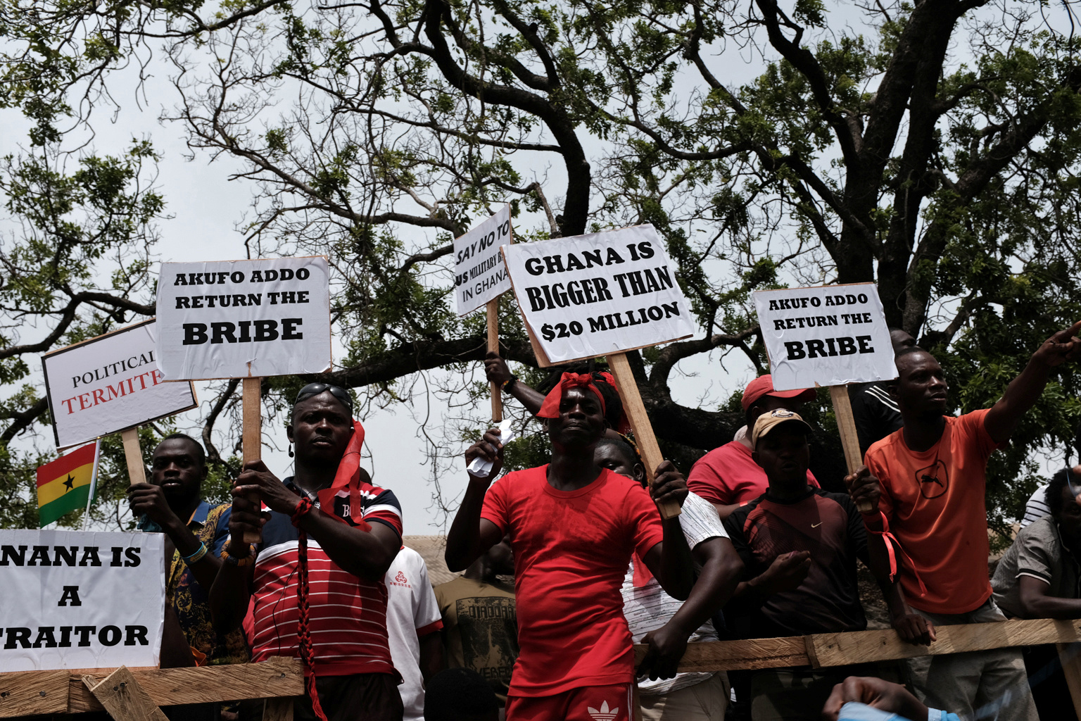 تظاهرات فى غانا