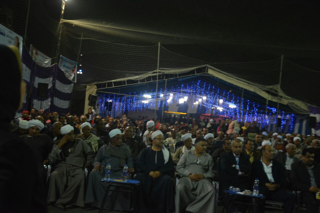 مشايخ وعمد الأقصر خلال حضور المؤتمر