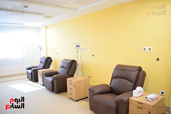 غرف العلاج الكيماوى داخل مستشفى أورام الأقصر