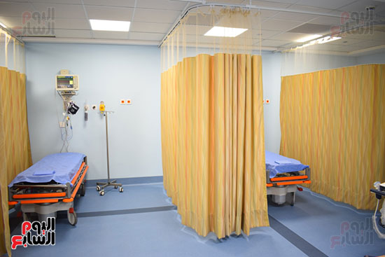 غرف العناية وعلاج المرضى داخل مستشفى أورام الأقصر