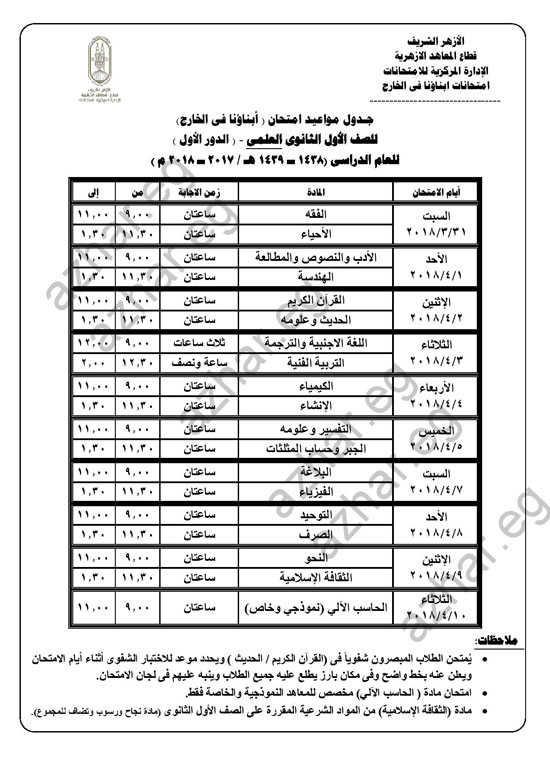 ابناؤنا فى الخارج ارقام الجلوس 2020 التقدم لامتحانات أبنائنا في الخارج