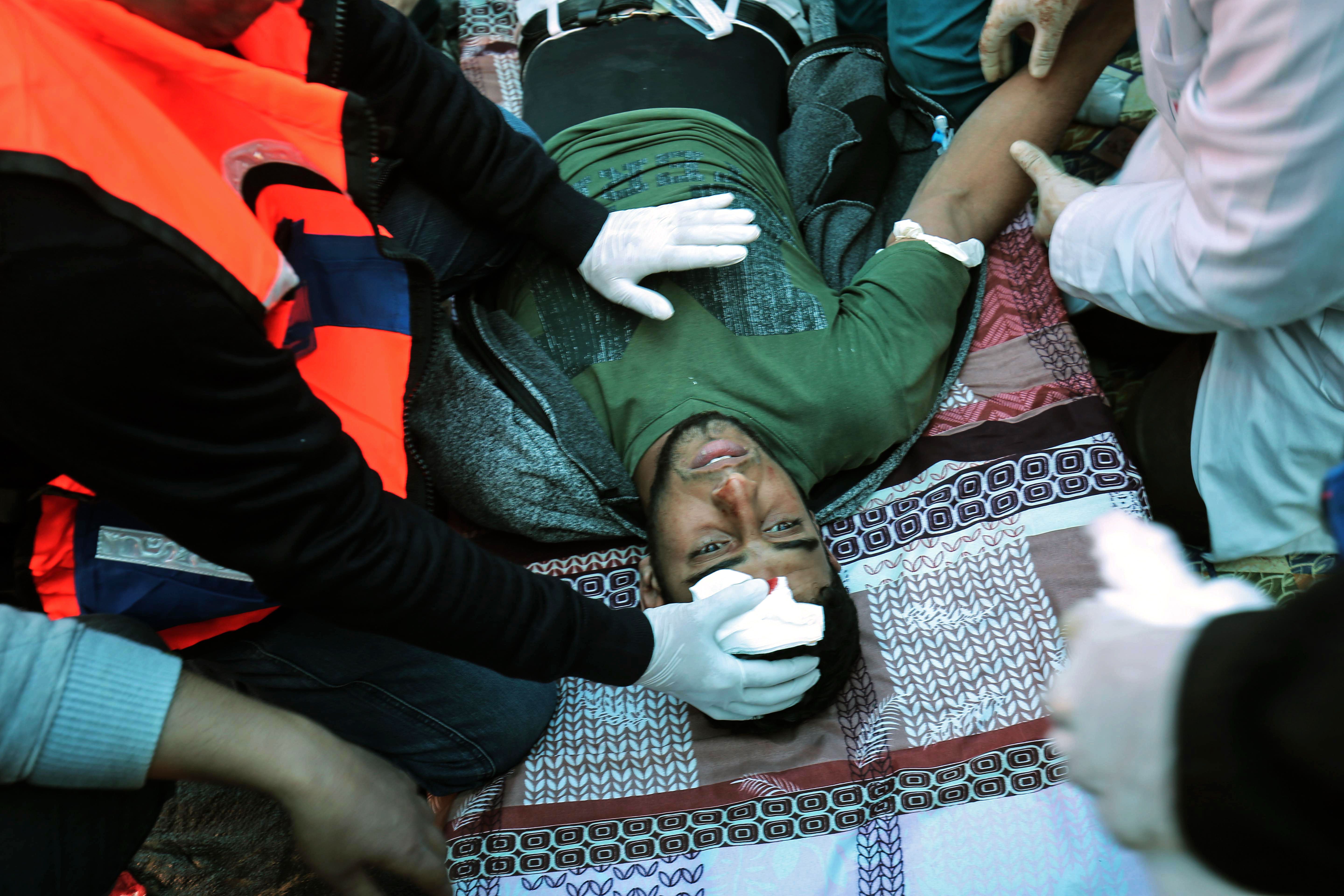 جانب من ضحايا الاشتباكات مع الاحتلال الإسرائيلى